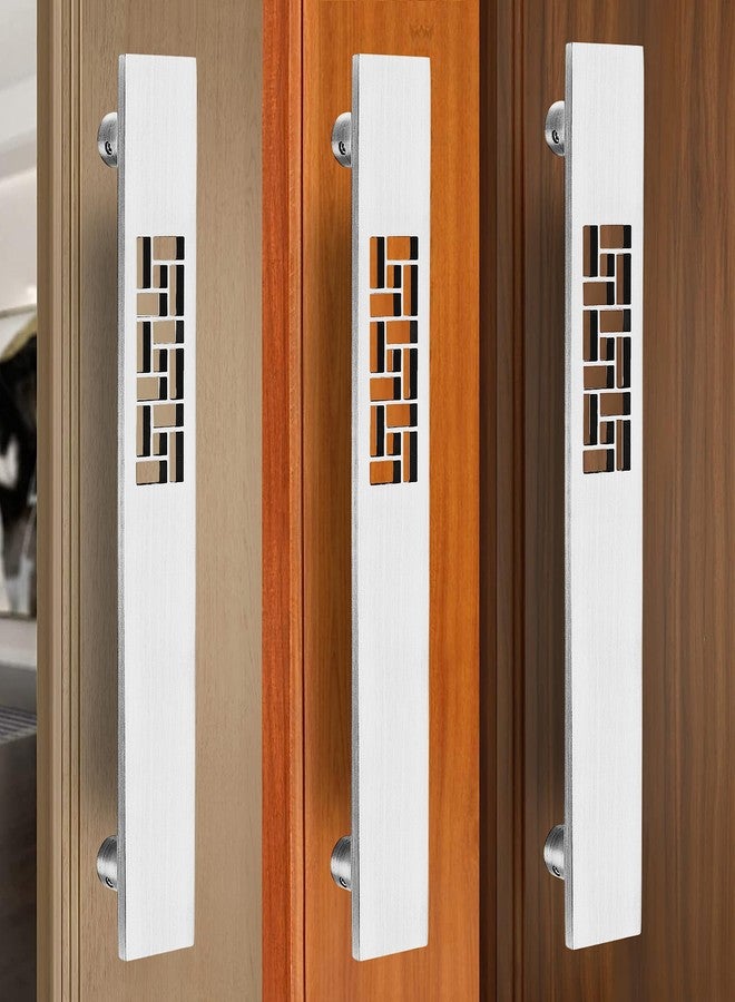 Atom 17.6 inches Stainless Steel Pull Handle | Silver Satin Finish | Door Handle | Center to Center Hole Size 15.6 inches, PH-DSH-01 (Pack of 2) - Image 4